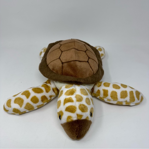Wild Republic 2013 Sea Turtle Plush 13" Yellow Tan Brown Shell - Picture 6 of 9